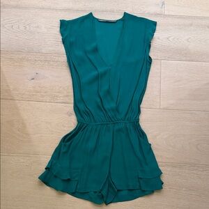 Twelfth Street by Cynthia Vincent Teal Romper